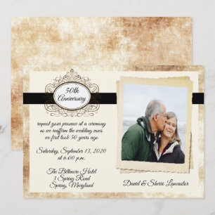 Vintage Anniversary Celebration Invitation