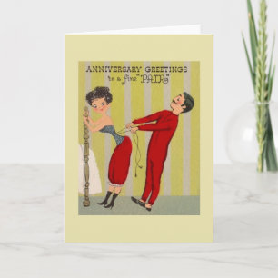 Vintage Anniversary Greeting Card