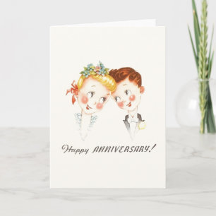 Vintage Anniversary Greeting Card