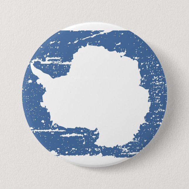 Vintage Antarctica Flag 7.5 Cm Round Badge (Front)