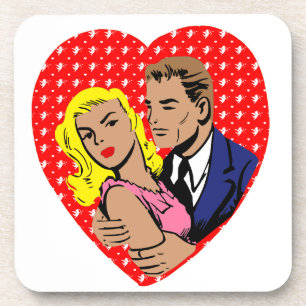 vintage anti valentine coaster