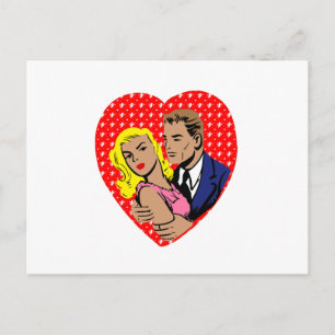 vintage anti valentine holiday postcard