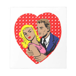 vintage anti valentine notepad