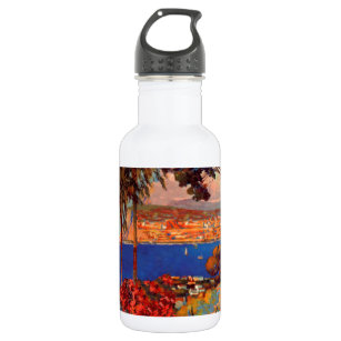Vintage Antibes Cote D'Azur Travel 532 Ml Water Bottle