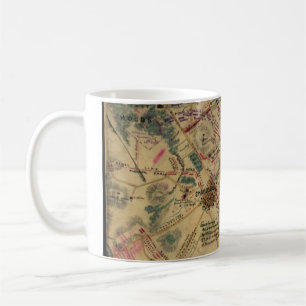 Vintage Antietam Battlefield Map (1862) Coffee Mug