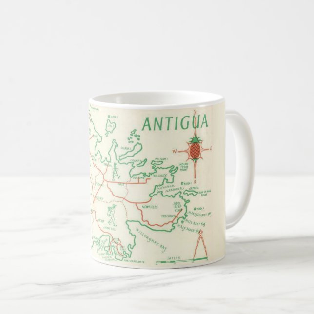 Vintage Antigua Mug (Front Right)