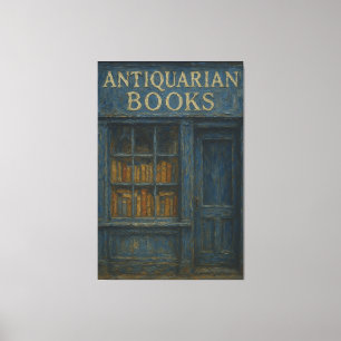 Vintage Antiquarian Bookshop - Dark Academia Canvas Print