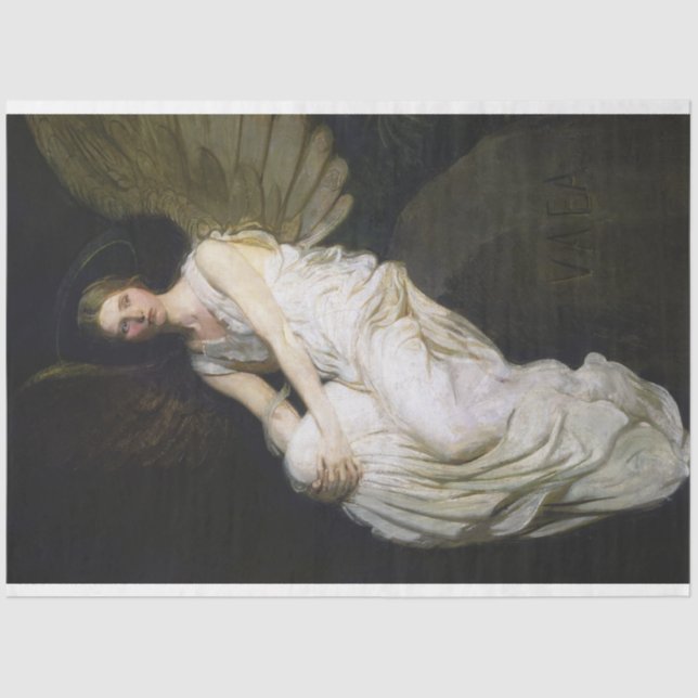 Vintage Antique Angel Angels Christian Decoupage Tissue Paper (Front)