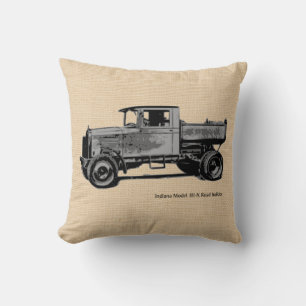 Vintage Antique Automobile Truck Custom Pillow