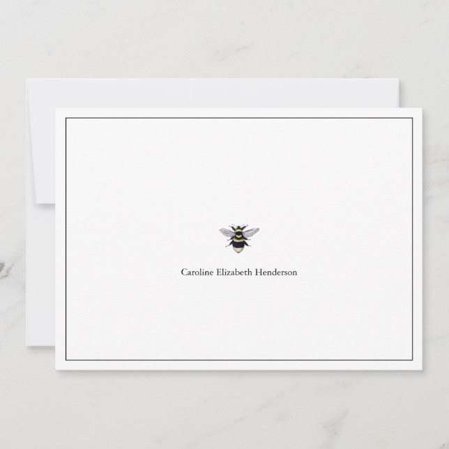 Vintage Antique Bee Classic Card (Front)