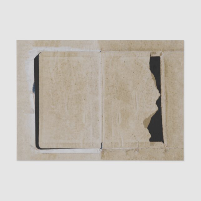 Vintage Antique Beige Black Texture Decoupage Tissue Paper (Front)