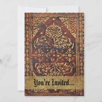 Vintage Antique Book Image Invitation