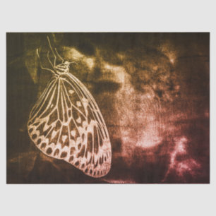 Vintage Antique Brown Butterfly Decoupage Art Tissue Paper