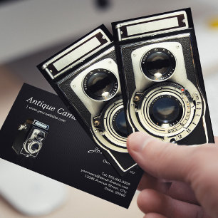 Vintage Antique Camera Collector Store Business Card