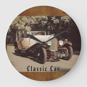 Vintage, Antique Car, Classic Car Large Clock