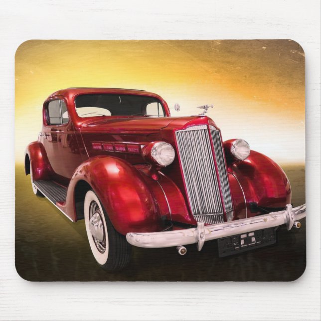 Vintage Antique Car Mouse Mat (Front)