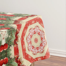 Vintage antique Christmas Themed Part 1 Ephemera Tablecloth