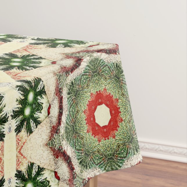 Vintage antique Christmas Themed Part 2 Ephemera Tablecloth (In Situ)