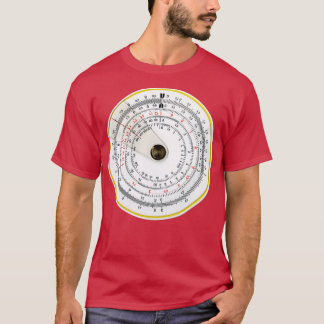 Vintage Antique Circular Slide Rule Photo T-Shirt