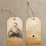 Vintage Antique Classic Santa Customised Christmas Gift Tags<br><div class="desc">Add a touch of timeless elegance to your holiday gifting with these Vintage Antique Classic Santa Customised Christmas Gift Tags. Featuring a nostalgic design of Santa Claus reading a book, these personalised tags are the perfect way to elevate your Christmas presents. Whether you're sending gifts to family, friends, or colleagues,...</div>