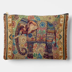 Vintage, Antique Elephant,Motif Art Accessory Pouch