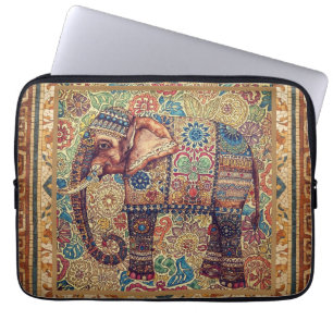 Vintage, Antique Elephant,Motif Art Laptop Sleeve