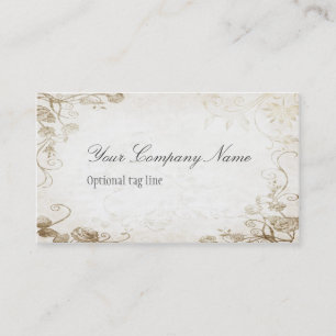 Vintage Antique Floral Business Card