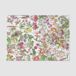 Vintage antique floral decoupage crafters' tissue paper