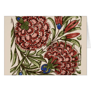 vintage antique flower Carnation art design