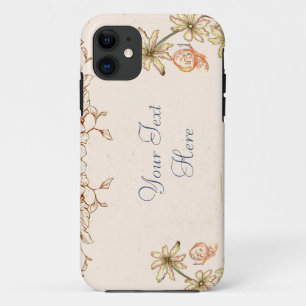 Vintage Antique Flowers iPhone 11 Case