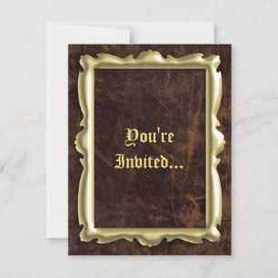 Vintage Antique Frame Style Party Invitations