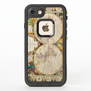 Vintage Antique French Map of the World Circa 1755