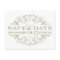 Vintage Antique Gold White Flourish Save the Date