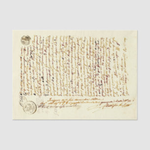 Vintage Antique Handwritten Letter Tissue Paper