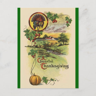 Vintage Antique Happy Thanksgiving Postcard