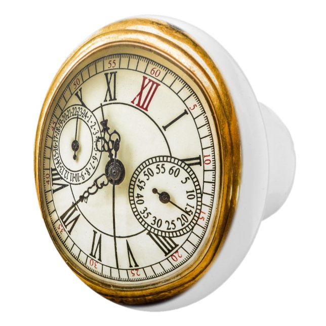 Vintage Antique industrial steampunk Watch Ceramic Knob (Right)