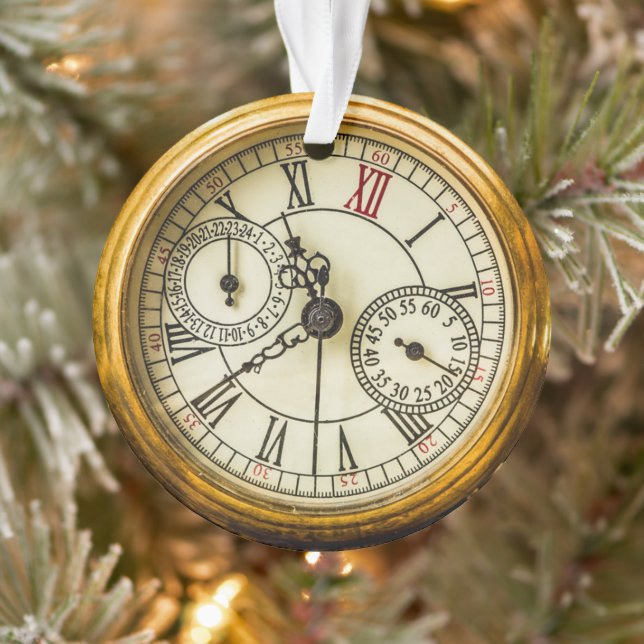 Vintage Antique industrial steampunk Watch Ornament (Tree)