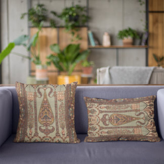 Vintage Antique Iranian Persian Rug Carpet Cushion