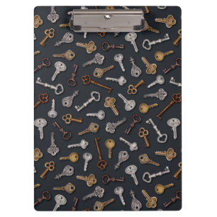 Vintage & Antique Keys Clipboard