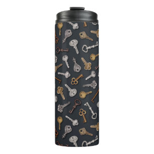 Vintage & Antique Keys Thermal Tumbler