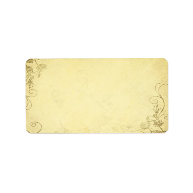 Vintage Antique Look Wedding Adress Label (Front)