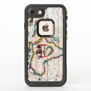 Vintage Antique Map of Africa Circa 1687