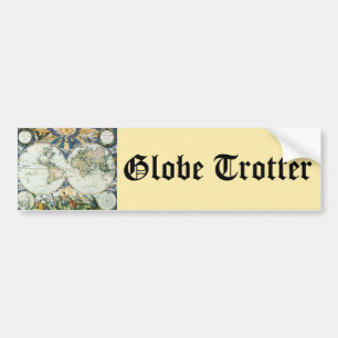 Vintage Antique Old World Map by Pieter Goos, 1666 Bumper Sticker