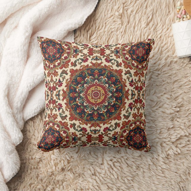 Vintage Antique Persian Oriental Turkish Pattern  Cushion (Blanket)