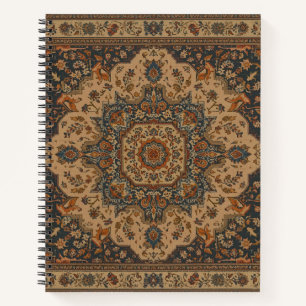 Vintage Antique Persian Oriental Turkish Pattern Notebook