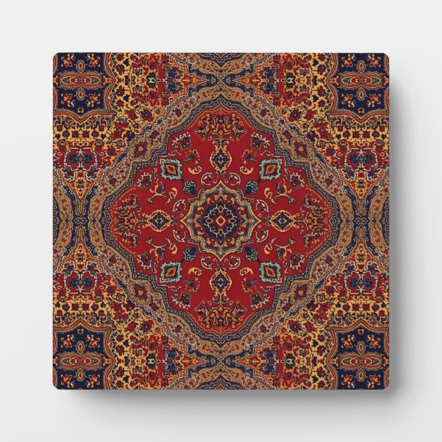 Vintage Antique Persian Oriental Turkish Pattern  Plaque (Front)