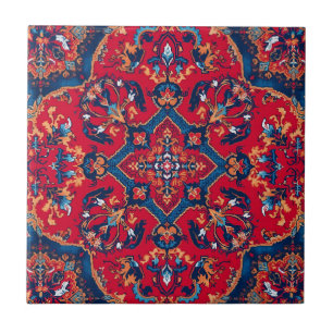 Vintage Antique Persian Oriental Turkish Pattern Tile