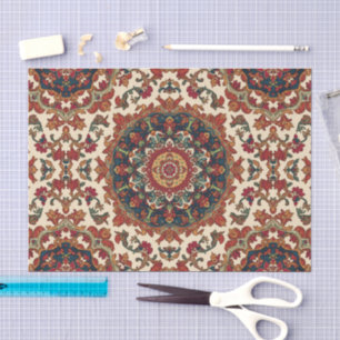 Vintage Antique Persian Oriental Turkish Pattern Tissue Paper
