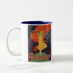 Vintage Antique Peugeot Bicycles Bike Two-Tone Coffee Mug