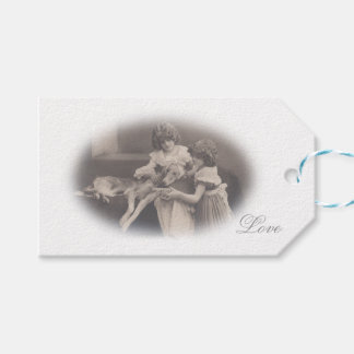 Vintage antique Photo children tag FromMyDesk